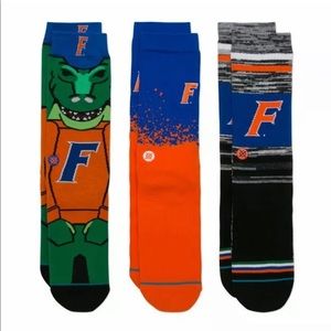 Stance x Florida Gators 3 pack socks. New in box.